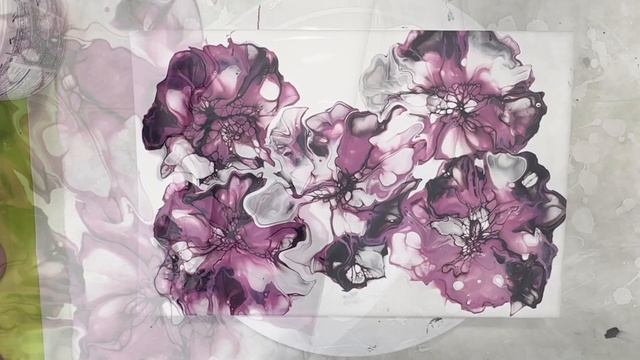 #23 Флюид арт Интерьерная картина в восточном стиле Цветение сакуры #acrylicpouring #fluidart смотреть онлайн