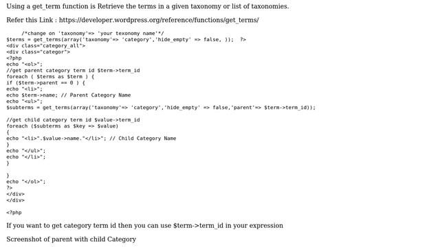 Wordpress: Get parent category id from child category page for custom taxonomy (2 Solutions!!) смотреть онлайн