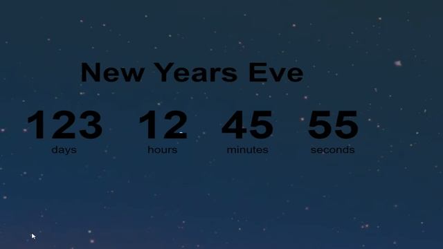 JavaScript New Year's Countdown Timer смотреть онлайн