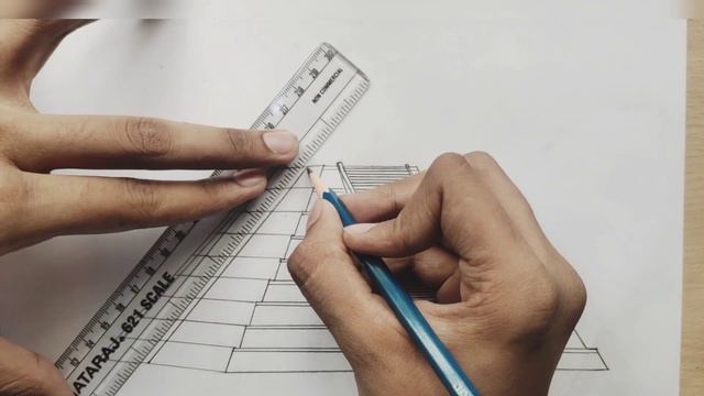 Mayan pyramid drawing | machu picchu drawing | World Wonder drawing смотреть онлайн