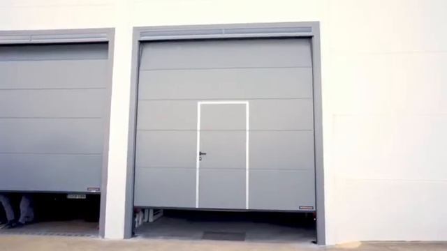 SECCIONAL HÖRMANN SPU F42 CON PUERTA PEATONAL INCORPORADA SIN UMBRAL ELEVADO