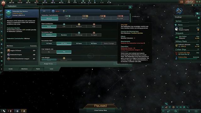 Stellaris - Federations DLC Preview смотреть онлайн