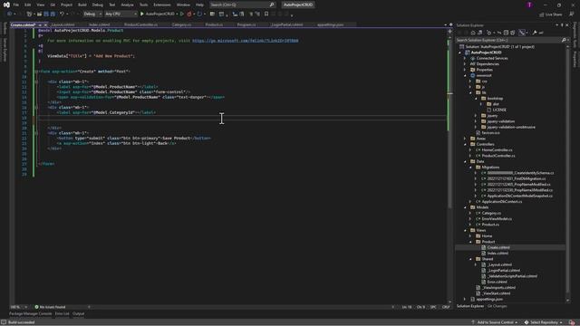 ASPNET CORE CRUD WITH EF CORE HANDS ON TUTORIAL | ADD CATEGORY LIST смотреть онлайн