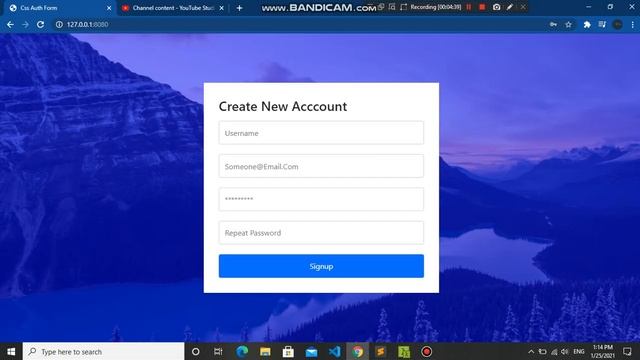 Create user registration form with Bootstrap5 and Css3 - video - 2 смотреть онлайн