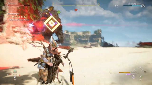 Horizon Forbidden west Capture de trophée "5 armes lourdes récupérées" смотреть онлайн
