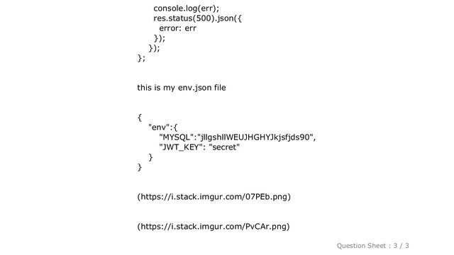 MySQL : Error: secretOrPrivateKey must have a value смотреть онлайн