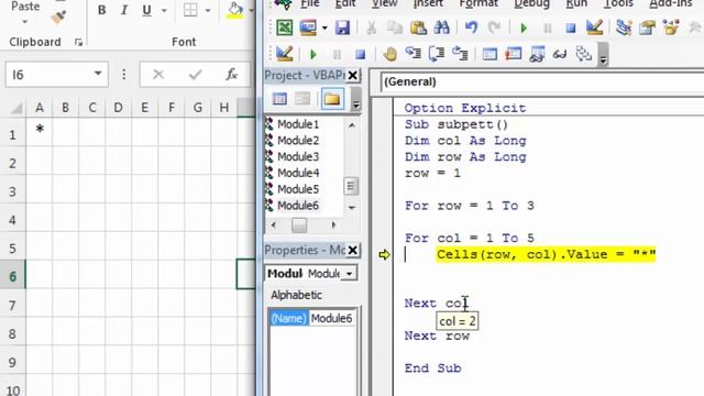 Create a pattern with sub loop | Example of Sub Loop in excel VBA | Excel VBA tutorial lesson -16 смотреть онлайн