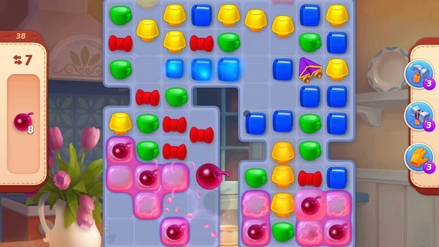 HomeScapes Level 38 no boosters (16 moves) смотреть онлайн