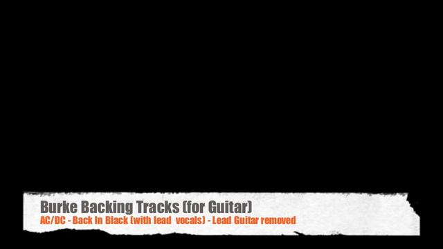 ***AC/DC Back in Black (with vocals) Guitar Backing Track*** смотреть онлайн