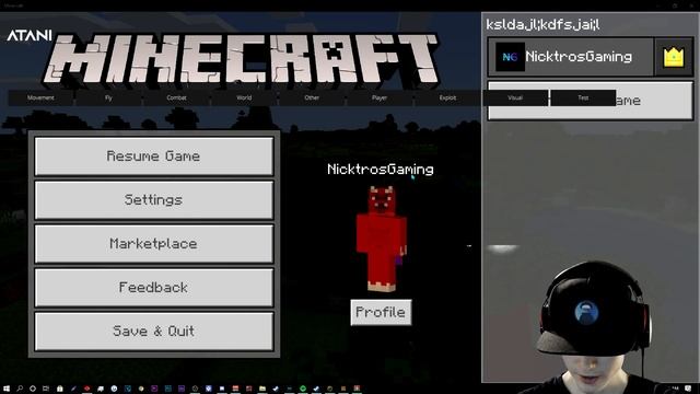 Minecraft Windows 10 Bedrock Edition Hacks 1.16.220 - Minecraft Atani Hacked Client 1.16.220 смотреть онлайн