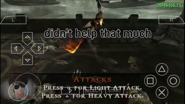 God of war ghost of Sparta playable fps in 2gb ram in ppsspp смотреть онлайн