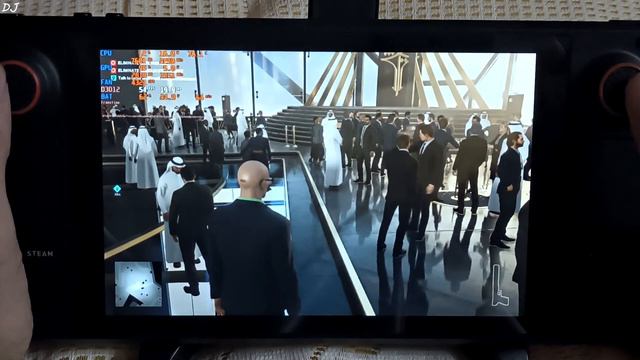 Steam Deck Hitman World of Assassination DX12 SD Card Gameplay Windows 11 40 Hz Refresh Rate Cap CR смотреть онлайн