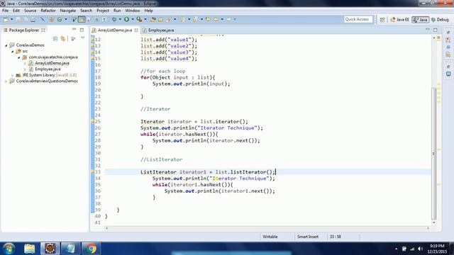 Different Traversal Techniques Used To Iterator In Collections