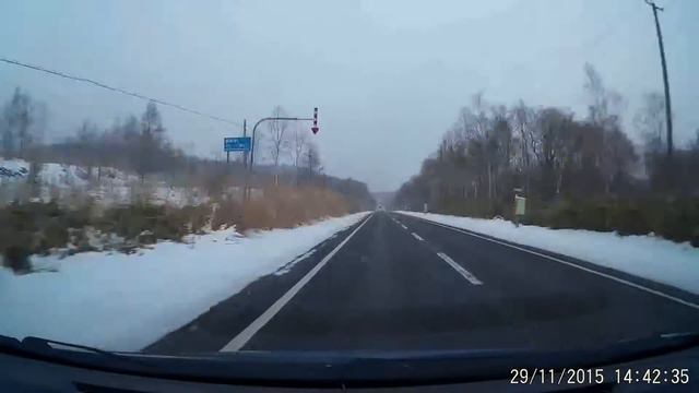Amazing Road Trip to Niseko (Hokkaido Japan) From Sunny Day to Snow Covered Roads. смотреть онлайн