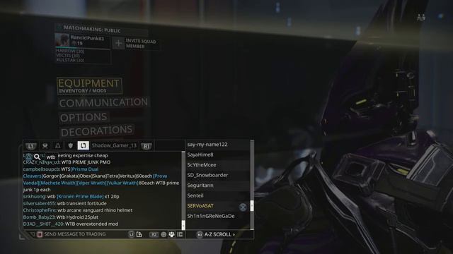 Warframe Trade Chat Tips смотреть онлайн
