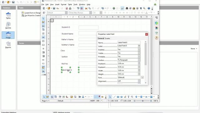 OpenOffice Base | Forms смотреть онлайн