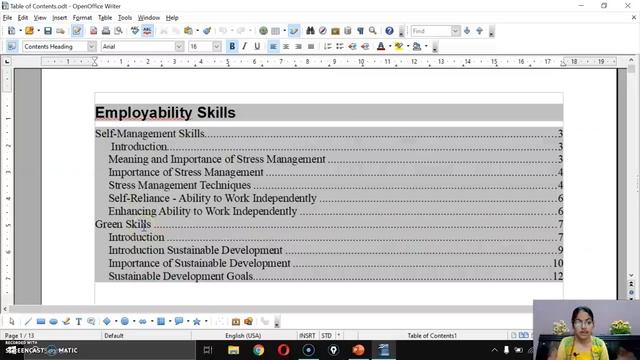 Create and Customize Table of Contents in OpenOffice Writer | Digital Documentation | Class 10 IT смотреть онлайн