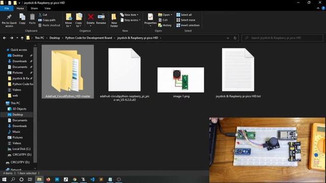 How to Make a Joystick PC Controller Using Raspberry pi pico & Analog Joystick Module(circuitpython смотреть онлайн