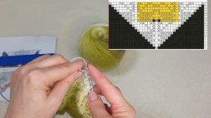 Шаль "Осенний букет" | Часть 2