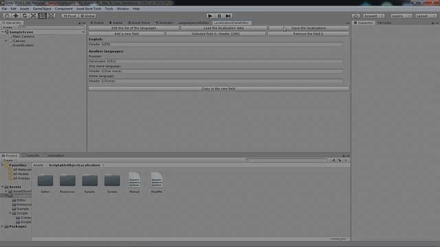 ScriptableObject Localization - Unity Asset 2019 смотреть онлайн