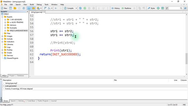 FREE Forex MT5/MQL5 TUTORIALS to create your own EAs - STRINGS - String Concatenation - B - PART 47 смотреть онлайн