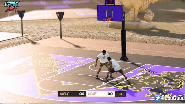 Blacktop Plus mod - Gameplay at the Castle (NBA 2K23 PC) смотреть онлайн