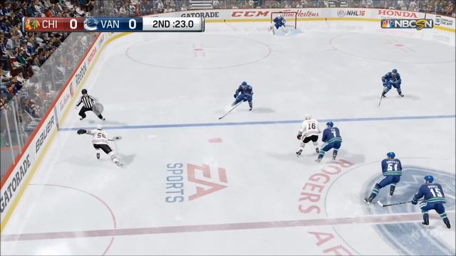 NHL 16 - Chicago Blackhawks vs Vancouver Canucks Gameplay (XboxONE HD) [1080p60FPS] смотреть онлайн