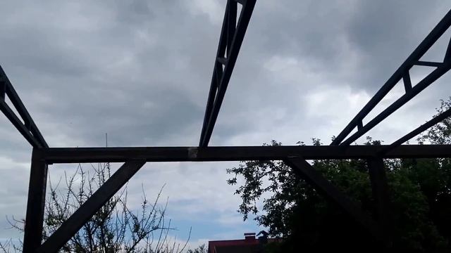 Піднавіс для авто з металевих ферм смотреть онлайн