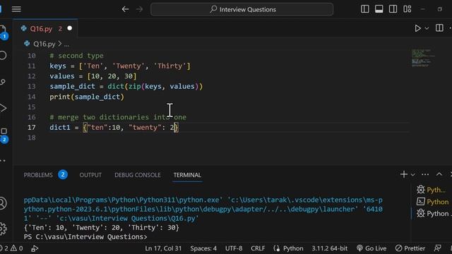 Convert List to Dictionary | Python Interview Questions Telugu смотреть онлайн