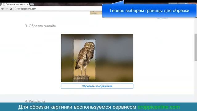 Как вырезать или обрезать фото (картинку) онлайн смотреть онлайн