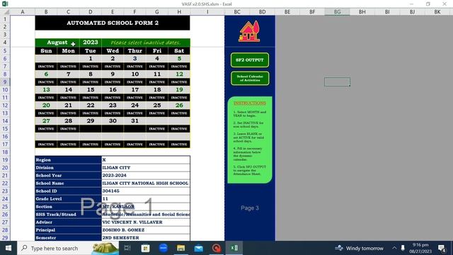 Automated School Forms for Senior High School смотреть онлайн