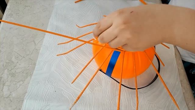 Тыква с колосками. Часть 1. Плетение из эколозы смотреть онлайн