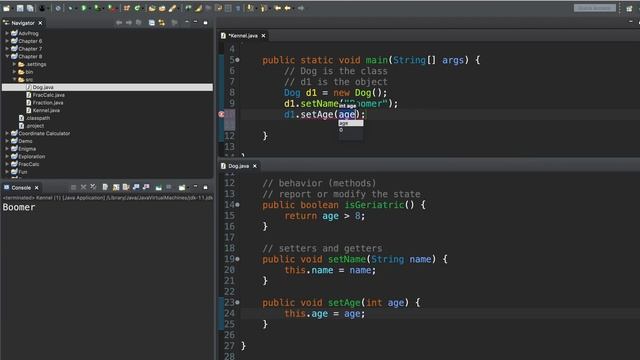 JAVA 6.2 - Setters and Getters смотреть онлайн