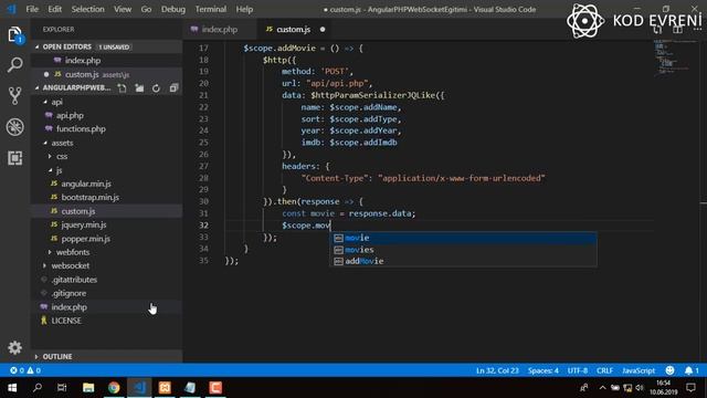 AngularJS Dersleri 11 - Angular PHP 4 - Veri Ekleme ve Form Validasyon смотреть онлайн