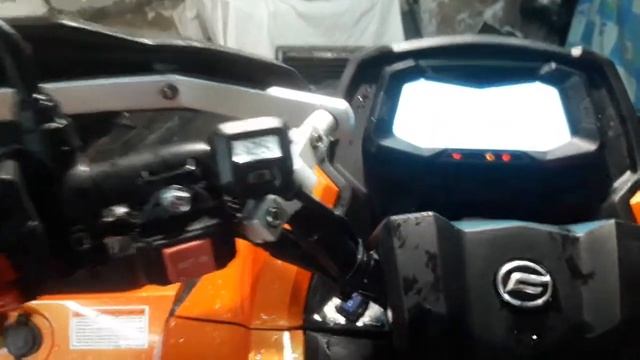 Установка ручек с подогревом.(KOSO)на квадроцикл.часть5