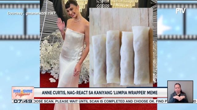TALK BIZ | Anne Curtis, nag-react sa kaniyang 'lumpia wrapper' meme смотреть онлайн