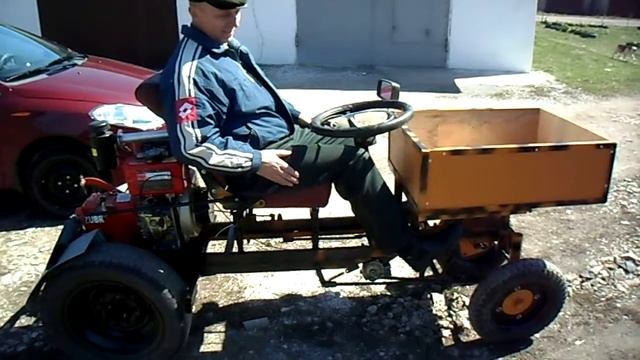 Мини трактор "попрошайка", смотреть онлайн