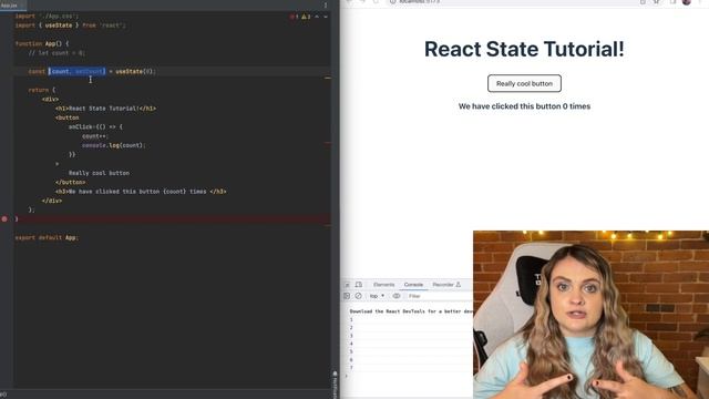 React JS Tutorial #6: the useState Hook смотреть онлайн