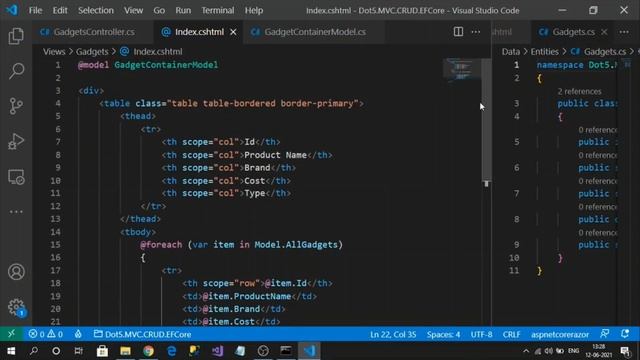 .NET5 MVC CRUD Operations Using Entity Framework Core смотреть онлайн