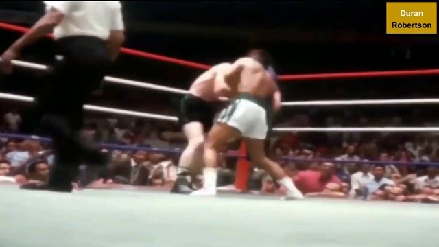 Roberto Duran vs Jimmy Robertson, Widescreen Color Match Highlights & Knockout, Boxing Title Fight смотреть онлайн