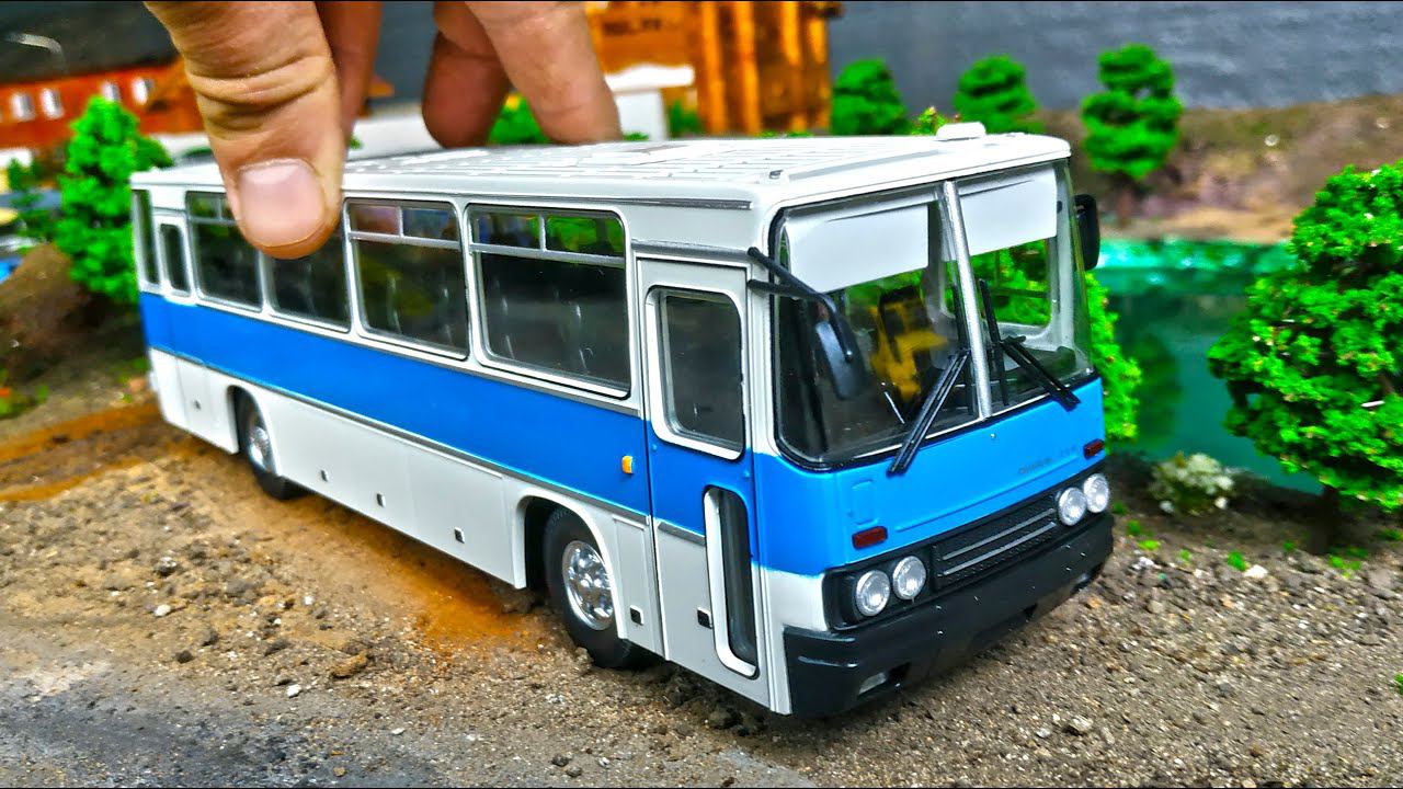 Модель автобуса ИКАРУС 256 распаковка и обзор масштаб 1/43. Про машинки. смотреть онлайн