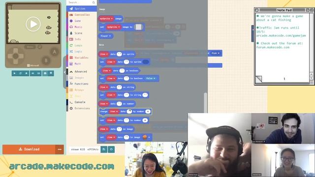 MakeCode Arcade Advanced - Fishing Game смотреть онлайн
