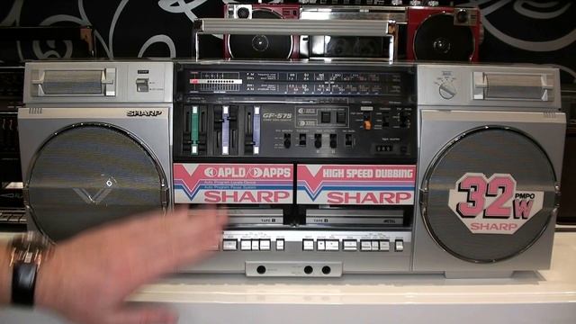 Sharp GF-575 (1982 г.в.) первый двухкассетник с функцией ускоренной перезаписи кассет смотреть онлайн