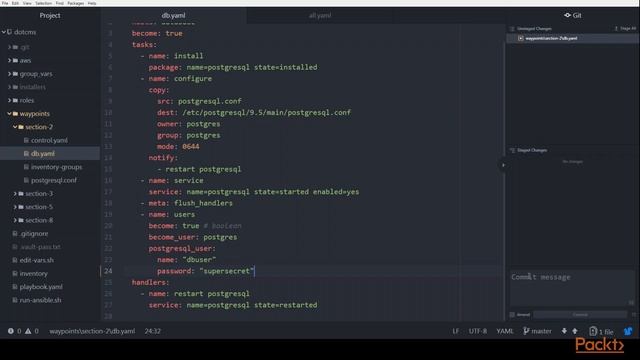 Hands-On Infrastructure Automation with Ansible: Ansible Vault Purpose| packtpub.com смотреть онлайн