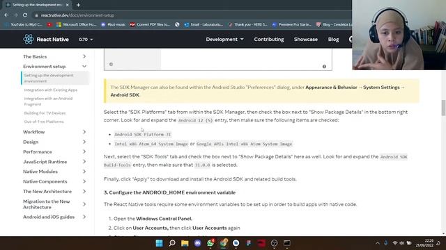Setting Up The Development Environment React Native 2022 смотреть онлайн