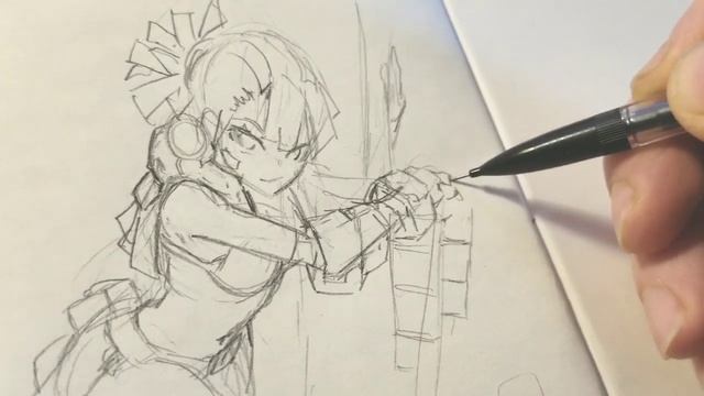 Sketchbook, Drawing & Ink Anime Girl - Practice - Daily Anime Sketch смотреть онлайн