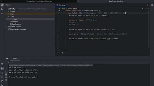 Data Types And Memory Consumption of Data Types in Java смотреть онлайн
