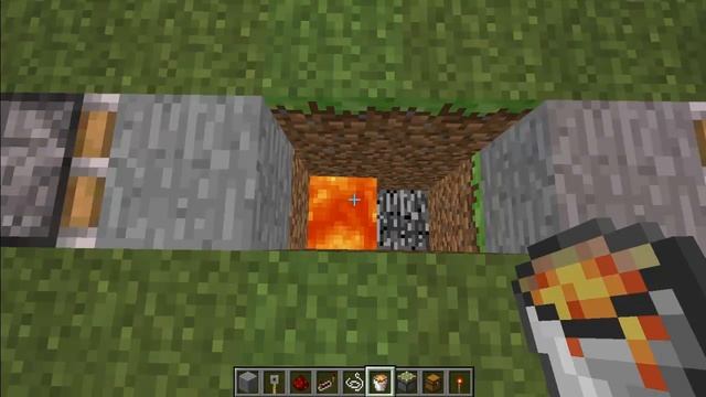 How to make a trip wire piston trap in Minecraft 1.4.2 смотреть онлайн