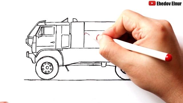 Как нарисовать КАМАЗ-мастер | Ралли Дакар КАМАЗ-мастер смотреть онлайн