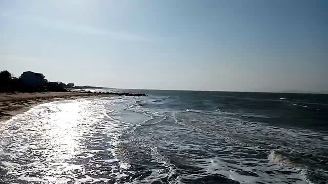 Отдых на берегу Азовского моря, посёлок Ильич. смотреть онлайн